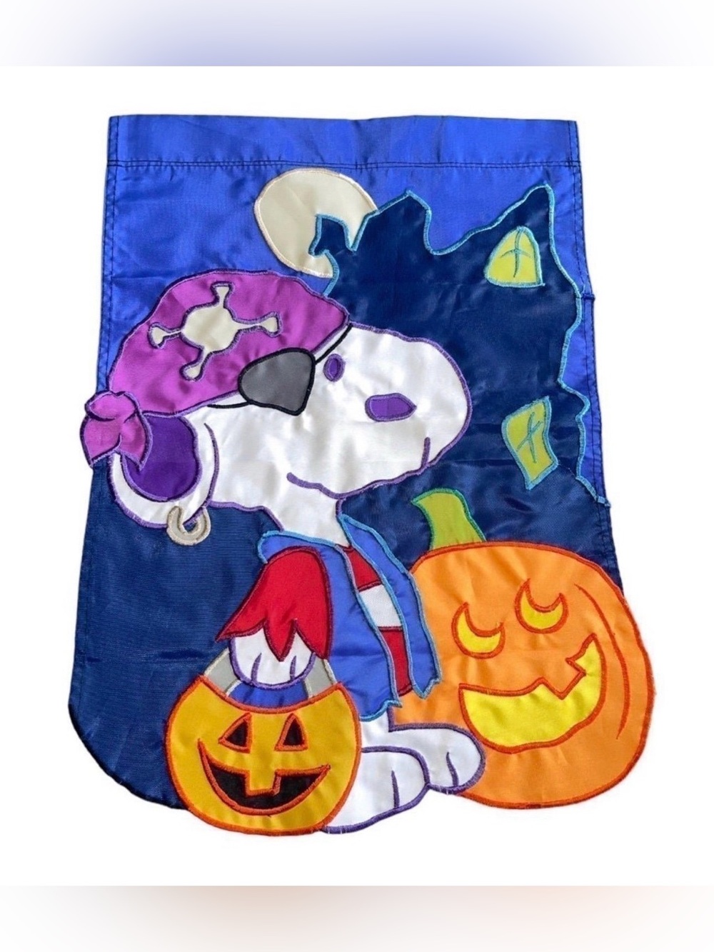 Vintage Snoopy Peanuts Flag  Halloween Pirate